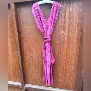 Boho  hand dyed gauze maxi dress/cover-up